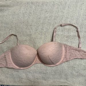 Victoria's Secret Blush Pink Lace Balconette Bra